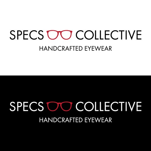 Eyeglass logo with the title 'Eyewear Logo'