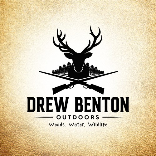 Wildlife logo with the title 'Bold Logo for Outdoor Hunting'