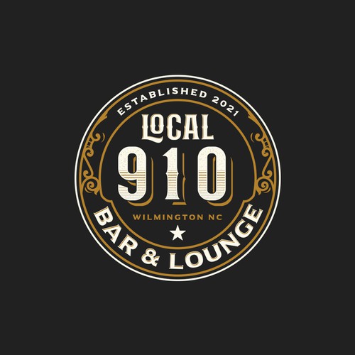 Art Nouveau design with the title 'Local 910 Bar & Lounge '