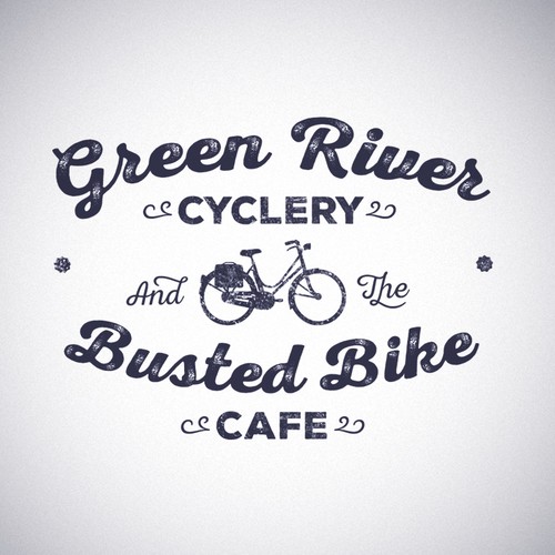 Type design with the title 'Logo and tee for Thematic Cafe'