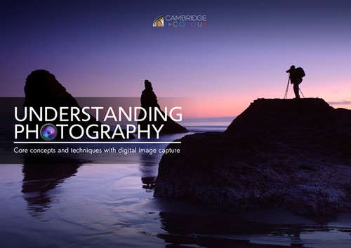 Photography book cover with the title 'Cover for Photography Tutorials eBook'