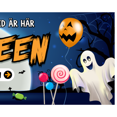 Halloween illustration with the title 'Halloween Banner'