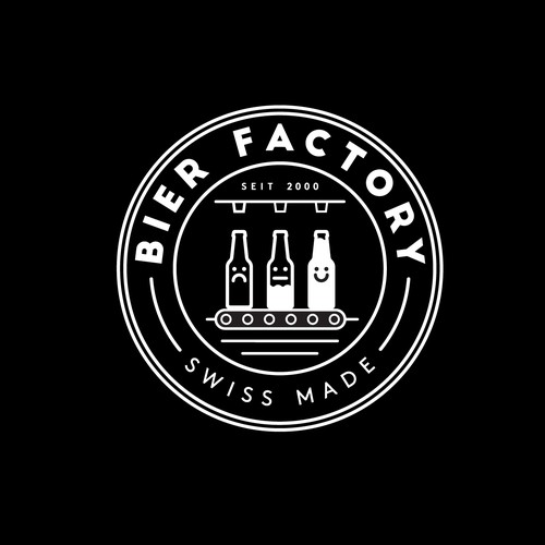 Swiss logo with the title 'Bier Factory'