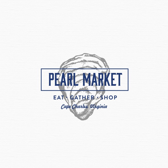Culinary logo with the title 'PEARL MARKET'