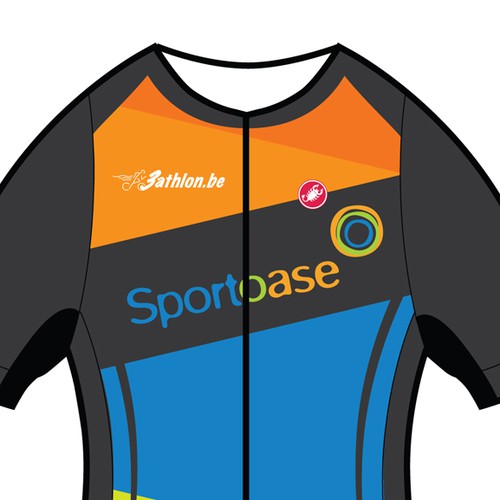 Triathlon design with the title 'Triathlon Skinsuit design'