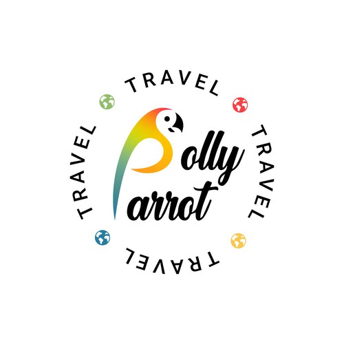 Parrot design with the title 'Parrot logo concept'