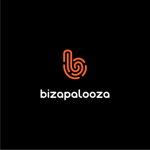 B logo with the title 'bizapalooza logo'
