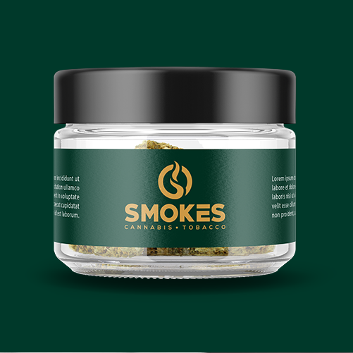 Smoking logo with the title 'Logo design for SMOKES'