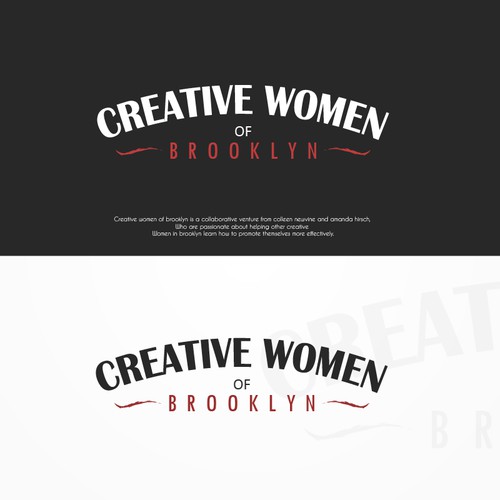 Brooklyn logo with the title 'Creative women of brooklyn'