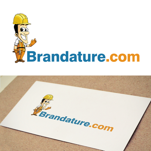 Logo artwork with the title 'Logo with mascot'