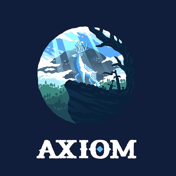 Icon brand with the title 'Axiom Gaming Community'