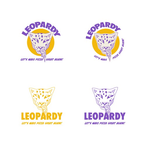 Pizza brand with the title 'ogo for an american pizza food truck'