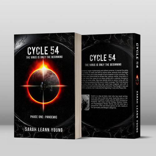 Dystopian book cover with the title 'CYCLE 54'