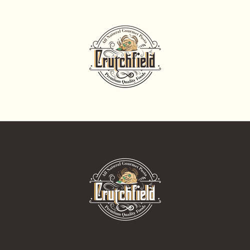 Beverage brand with the title 'Crutchfield'