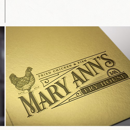 Victorian design with the title 'Logo Design for Mary Ann's Fry House'