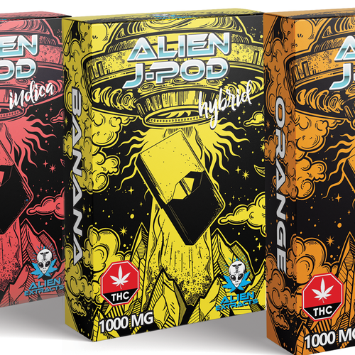 Alien design with the title 'ALIEN BOLD PACKAGING'