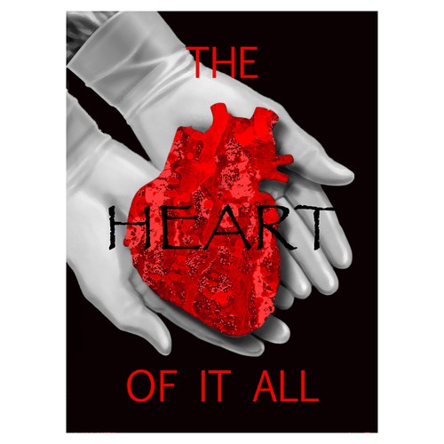 Heart book cover with the title 'Concept for eBook cover'