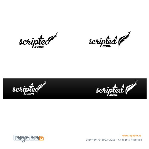 Digital logo with the title 'Quill logo'