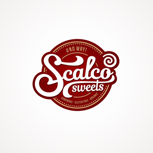 Candy design with the title 'scalco sweets'