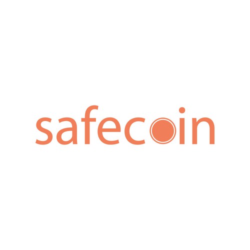 Orange brand with the title 'Project logo safecoin crypto'