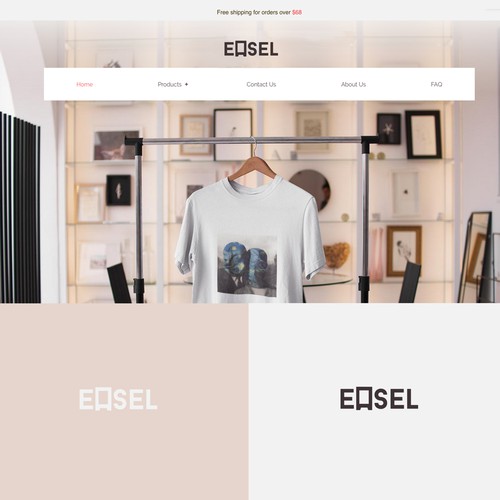 Painter logo with the title 'Minimal logo for art-based t-shirt printer designer'