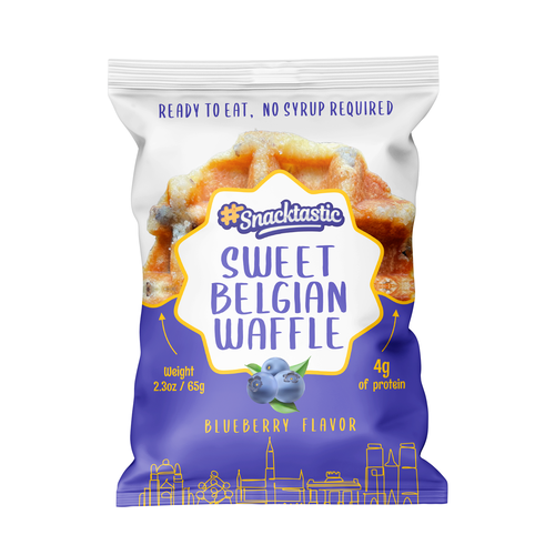 Waffle design with the title 'Waffle package design'