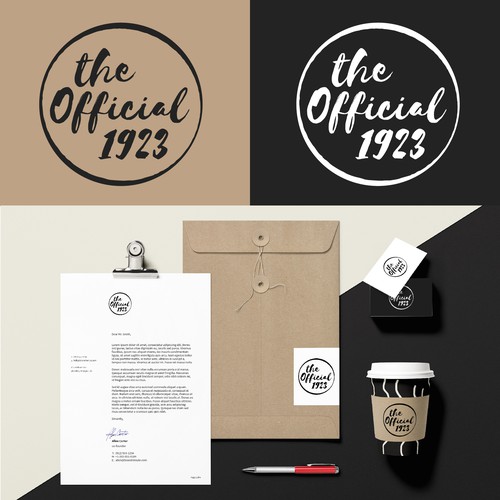 Gray and white logo with the title 'The Official 1923'