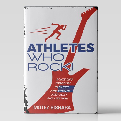 Sports book cover with the title 'Athletes who rock!'