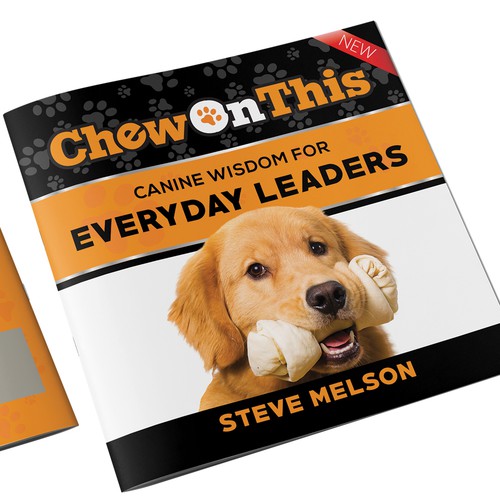 Leadership book cover with the title 'Design A Warm Book Cover About Dogs That Teach Us Life Lessons'