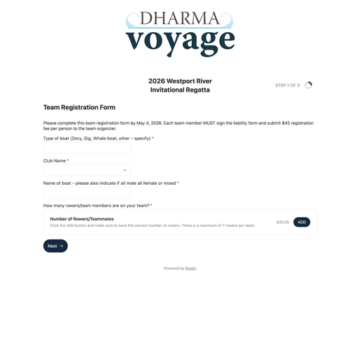 Design with the title 'Dharma Voyage Scheduling Design Updates'