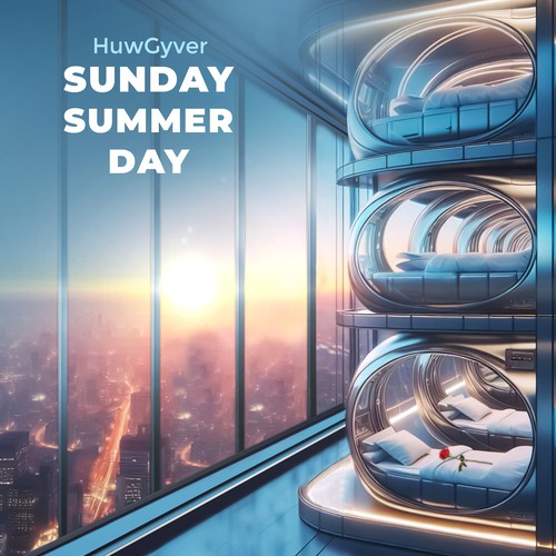 Photo editing design with the title 'Cover for CD (Single Sunday Summer Day)'
