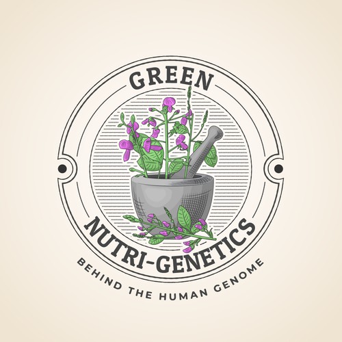 Apothecary logo with the title 'Vintage Logo Concept for a Natural Supplement'