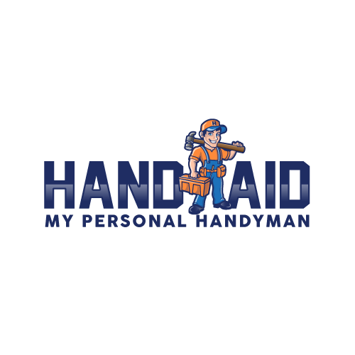 Home service logo with the title 'handy man'