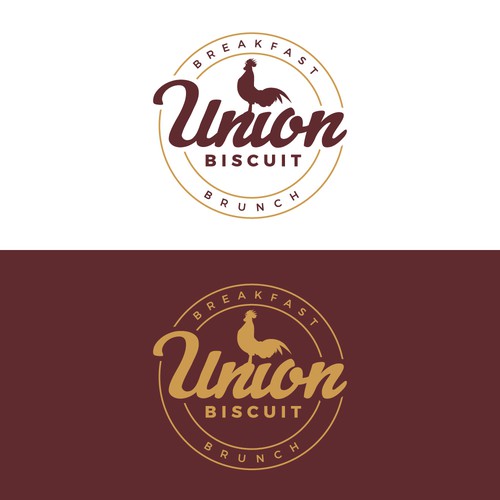 Diner design with the title 'Logo Design for Union Biscuit'