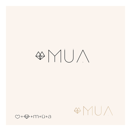 Jewelry logo with the title 'MuA jewerly company'