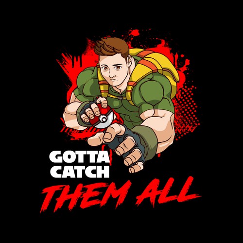 Anime t-shirt with the title 'Video Game-Inspired Design for T-Shirt'