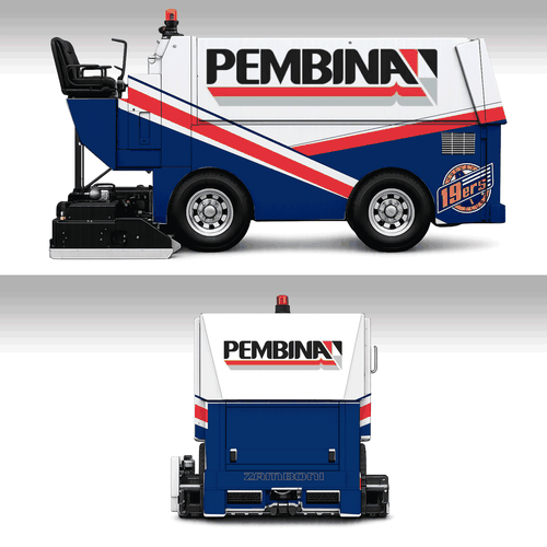 Vehicle graphic design with the title 'Custom Vehicle Wrap Design'