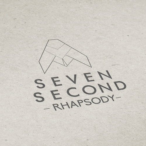 Plane design with the title 'Create a logo for travel blog Seven Second Rhapsody'
