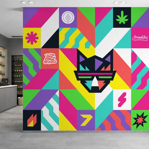 Wolf design with the title 'wolfpack wallpaper'