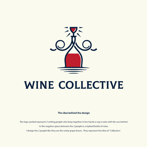 Bottle brand with the title 'Wine Collective'