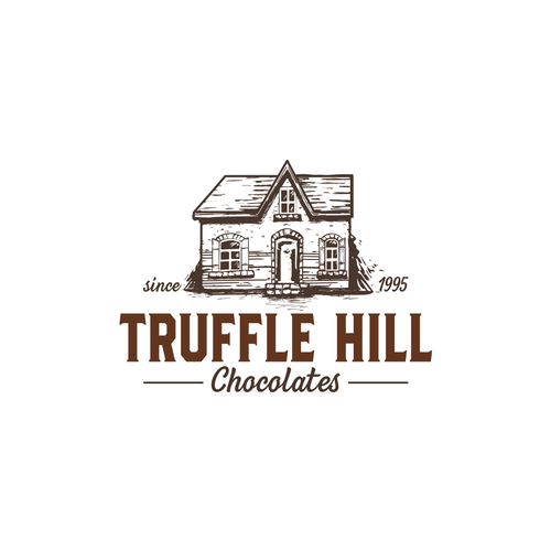 Chocolate logo with the title 'Logo concept'