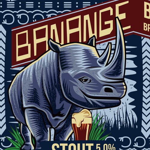 Passion design with the title 'beer label'