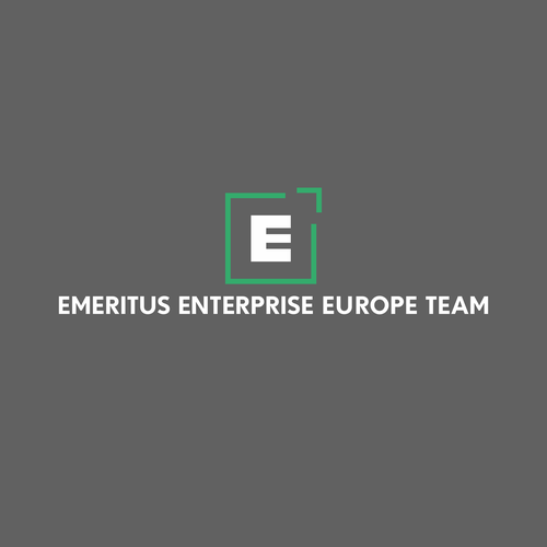 Course design with the title 'Emeritus Enterprise Europe Team'