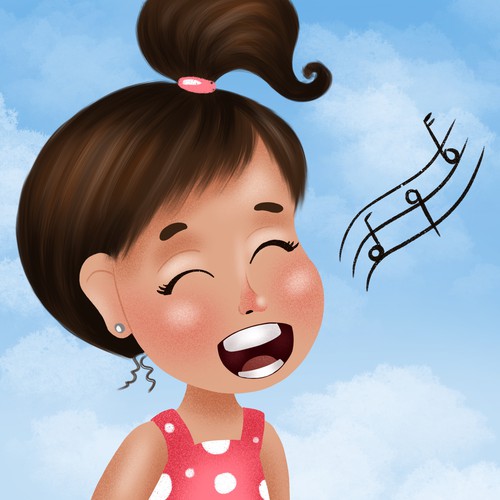 Book illustration artwork with the title 'Children illustration '