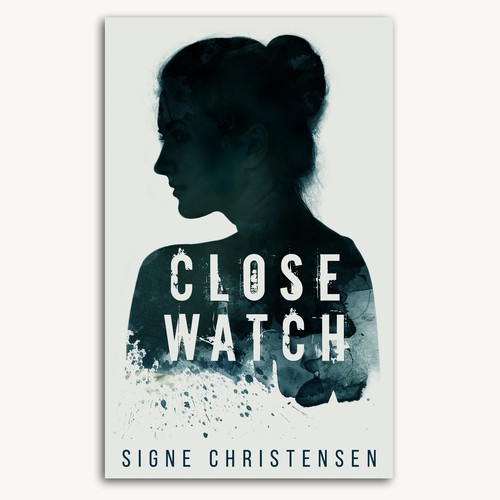 Dark book cover with the title 'Cover design for novel'