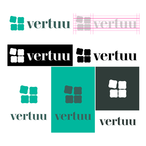 Shamrock logo with the title 'Vertuu: Un Logo che Arreda e Ispira'