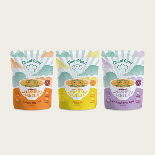 Design with the title 'Pouch Packaging design for Food Brand'
