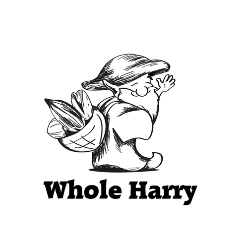 Backpack design with the title 'logo concept for a company selling whole foods'