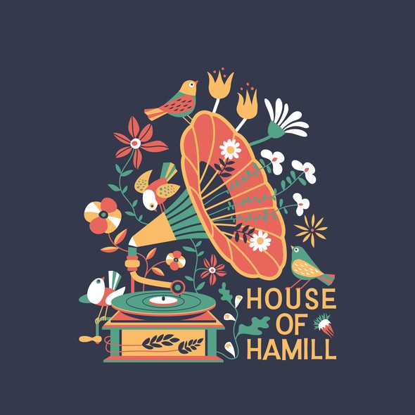Music t-shirt with the title 'HOUSE OF HAMILL #2'