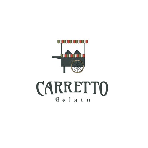 Ice cream brand with the title 'Carretto gelato'